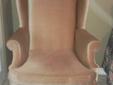 dusty rose high back chair
