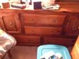 King size bed frame and matching dresser