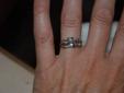 Ladies Diamond Engagement ring and Wedding band