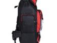 Nylon Rucksack Backpack Bag - 80L - Red