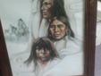 Pair of Plains Indian Heritage Prints by Canadian Paul Ygartua - Horses & Bison