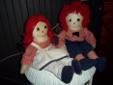 Raggedy Anne and  Andy dolls