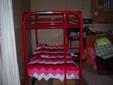 Red Metal Bunk Bed