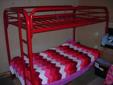 Red Metal Bunk Bed