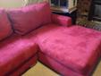 Red sofa & chaisse sectional