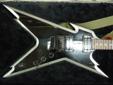 Right hand Dean Dime Razorback electric guitar with hard case