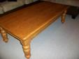 Solid Wood Coffee Table and 2 End Tables