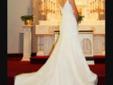 Trumpet style size 4 wedding dress